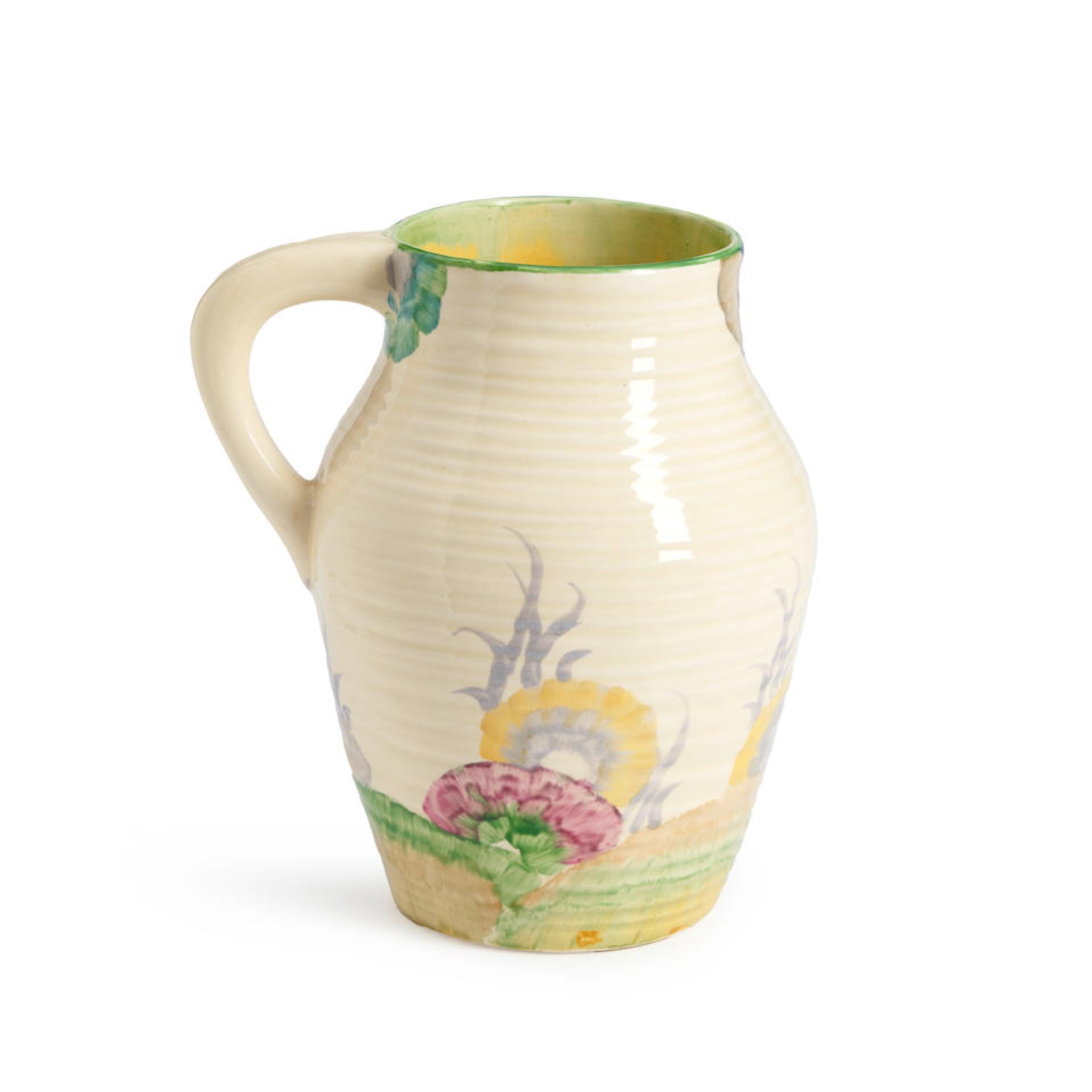 CLARICE CLIFF (1899-1972) 'RHODANTHE' PATTERN LOTUS JUG - Bild 3 aus 3