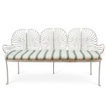 ART NOUVEAU-STYLE METAL GARDEN SETTEE