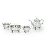 MARIUS HAMMER .830 SILVER TEA SET