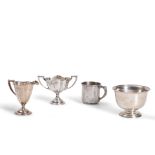 FOUR PIECES OF STERLING SILVER HOLLOWARE