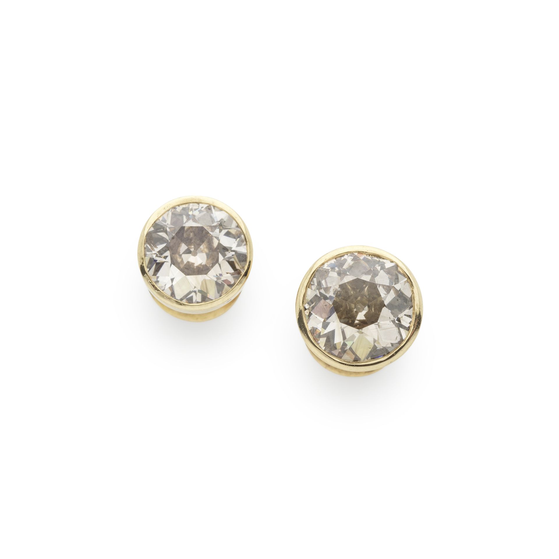 PAIRE DE PUCES D'OREILLES DIAMANTS