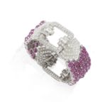 BRACELET RUBIS ET DIAMANTS