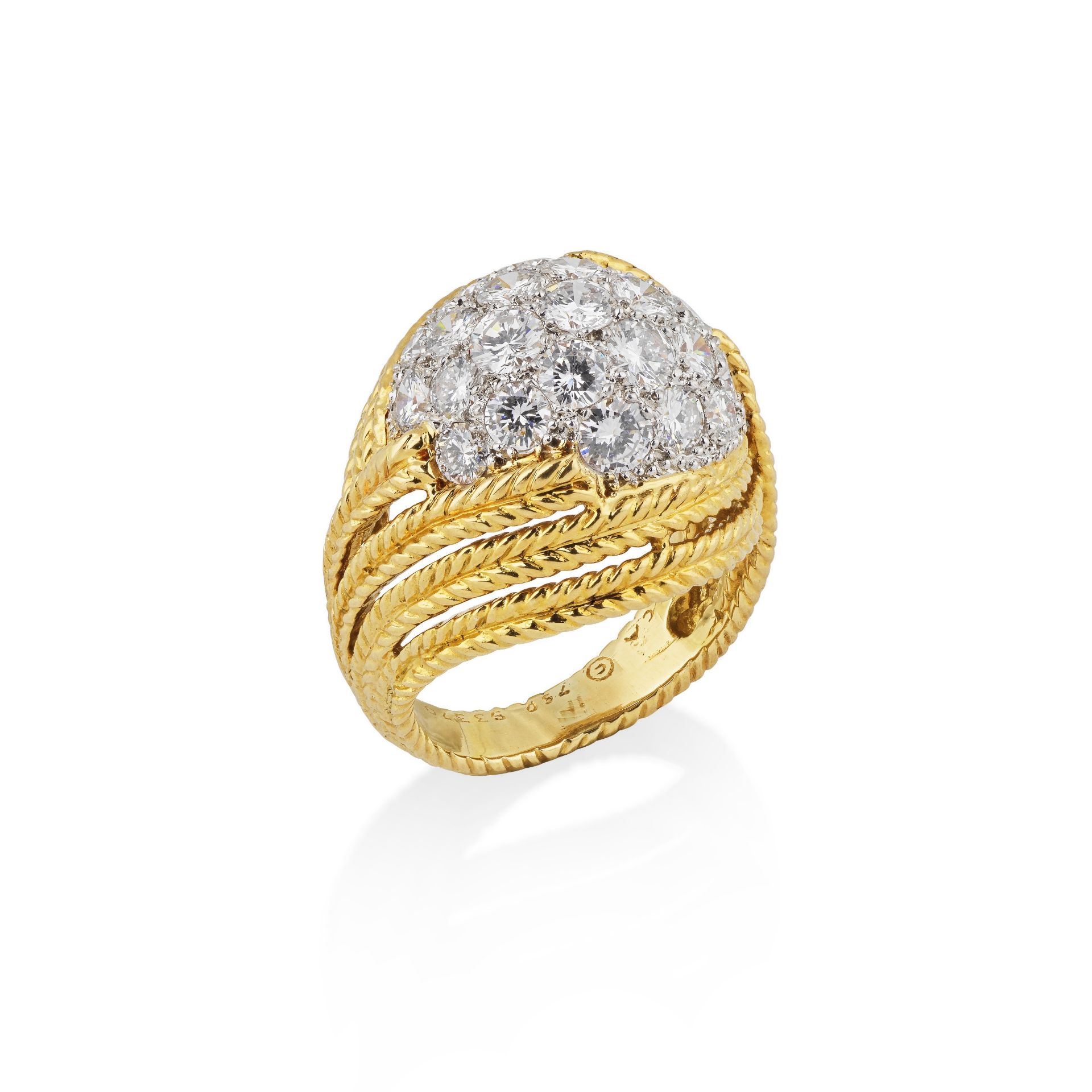 VAN CLEEF & ARPELS: BAGUE DIAMANTS, CIRCA 1960