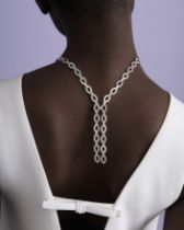 CARTIER: COLLIER N&#201;GLIG&#201; DIAMANTS, 'DIADEA LARIAT'