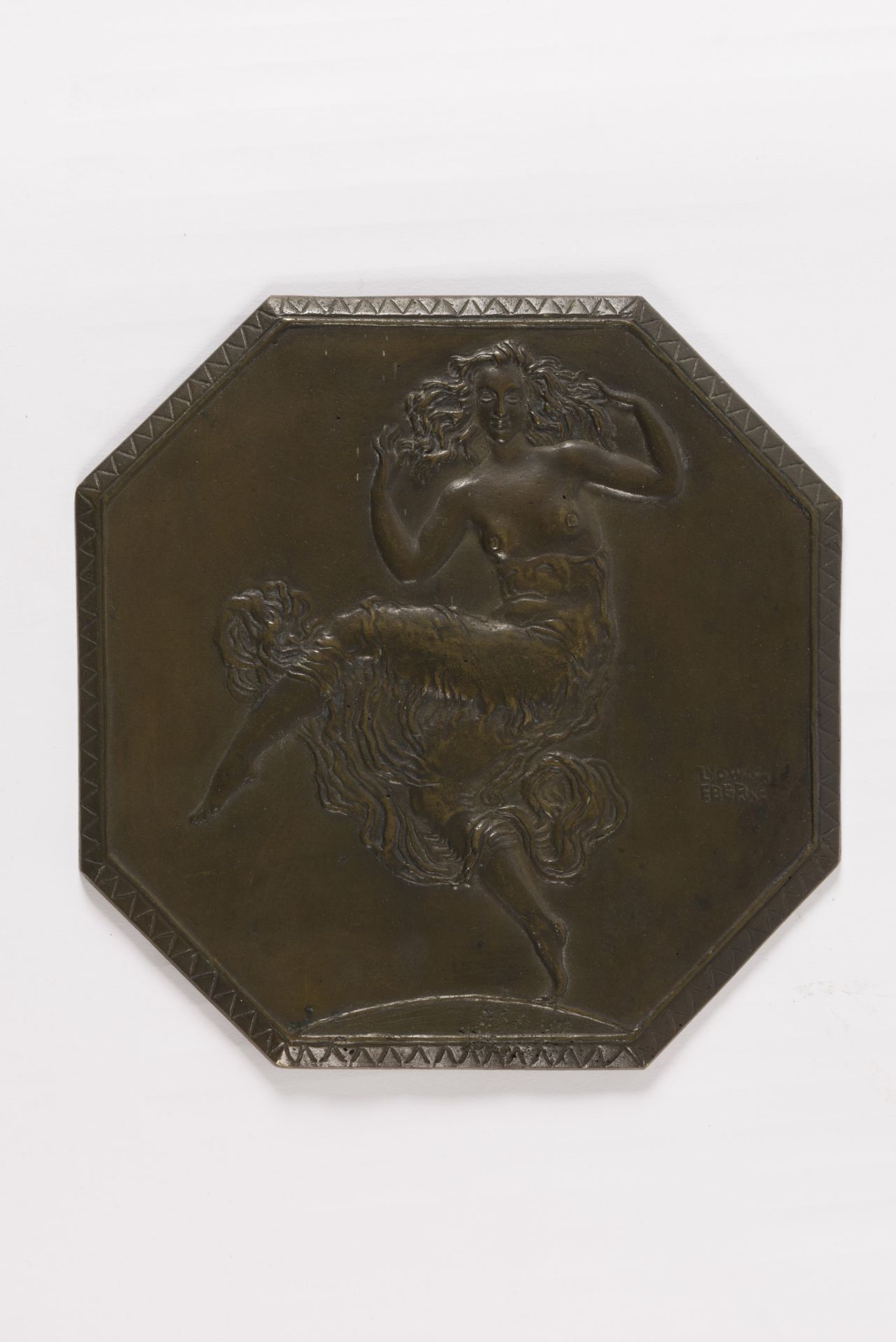 LUDWIG EBERLE (1883-1956) Bas-relief en bronze, circa 1905