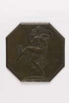 LUDWIG EBERLE (1883-1956) Bas-relief en bronze, circa 1905