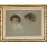 ECOLE DU 20e SIECLE Portrait de deux jeunes filles