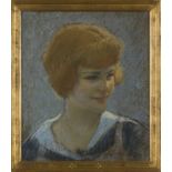 EDGAR CHAHINE (1874-1947) Portrait d'une femme