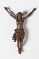 Christ en croix en bois sculpt&#233;