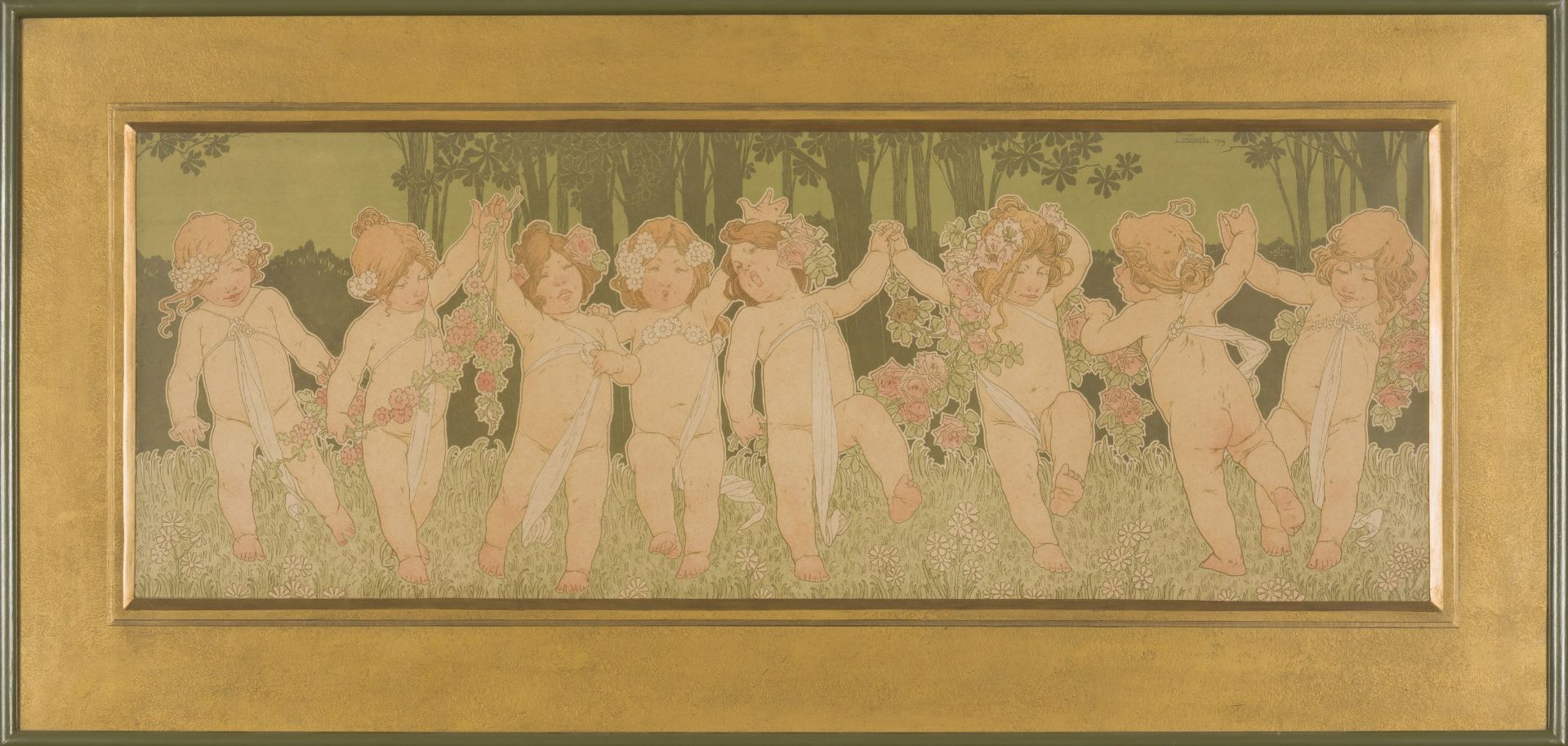 D'APRES HENRI PRIVAT-LIVEMONT (1861-1936) Les ch&#233;rubins, 1903