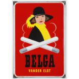 BELGA Plaque &#233;maill&#233;e pour les cigarettes Belga