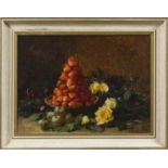 HUBERT BELIS (1831-1902) Nature morte aux fraises