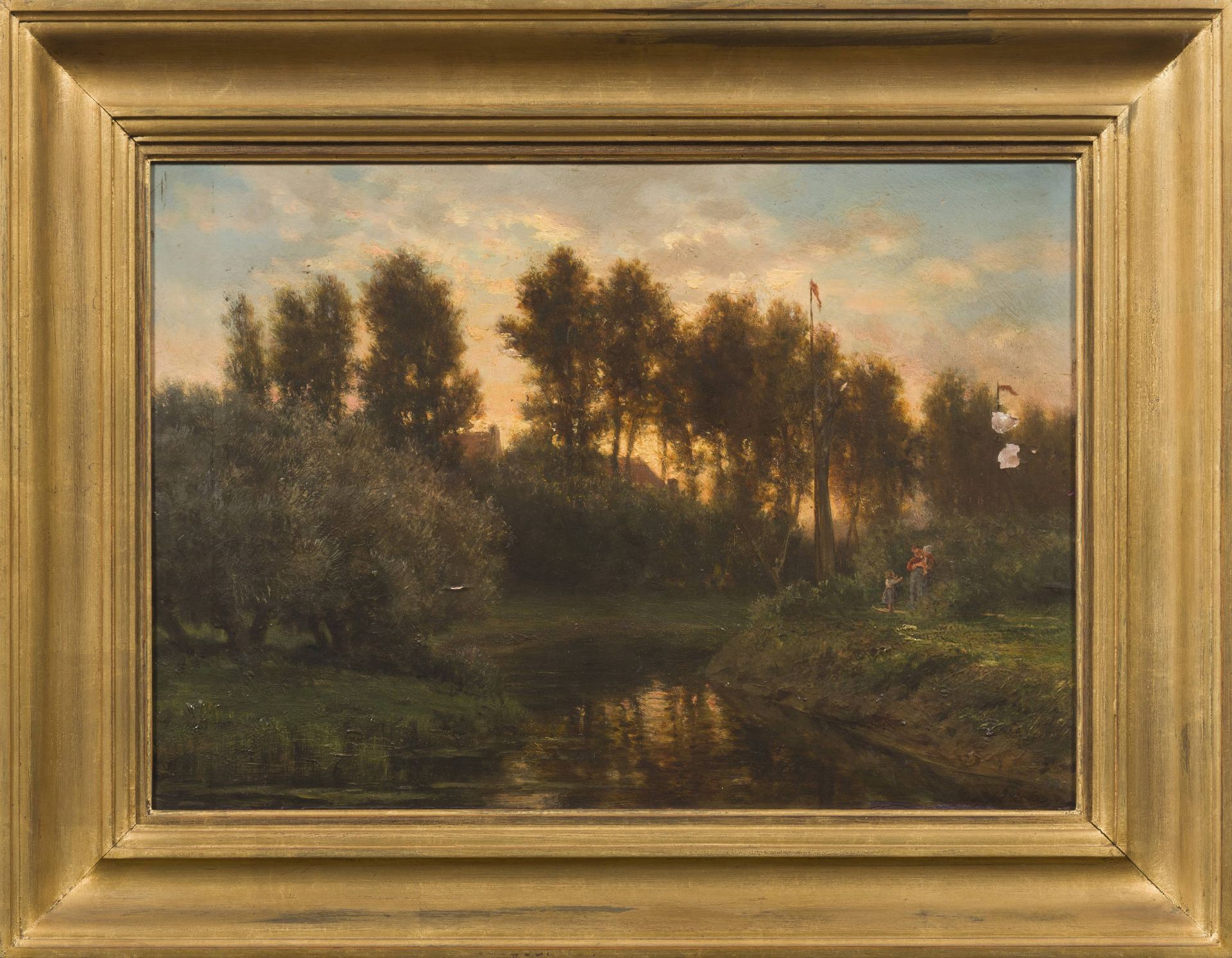 LOUIS DERICKX (1835-1895) Paysage