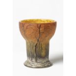 DAUM NANCY Vase en verre multicouche d&#233;gag&#233; &#224; l'acide, circa 1900