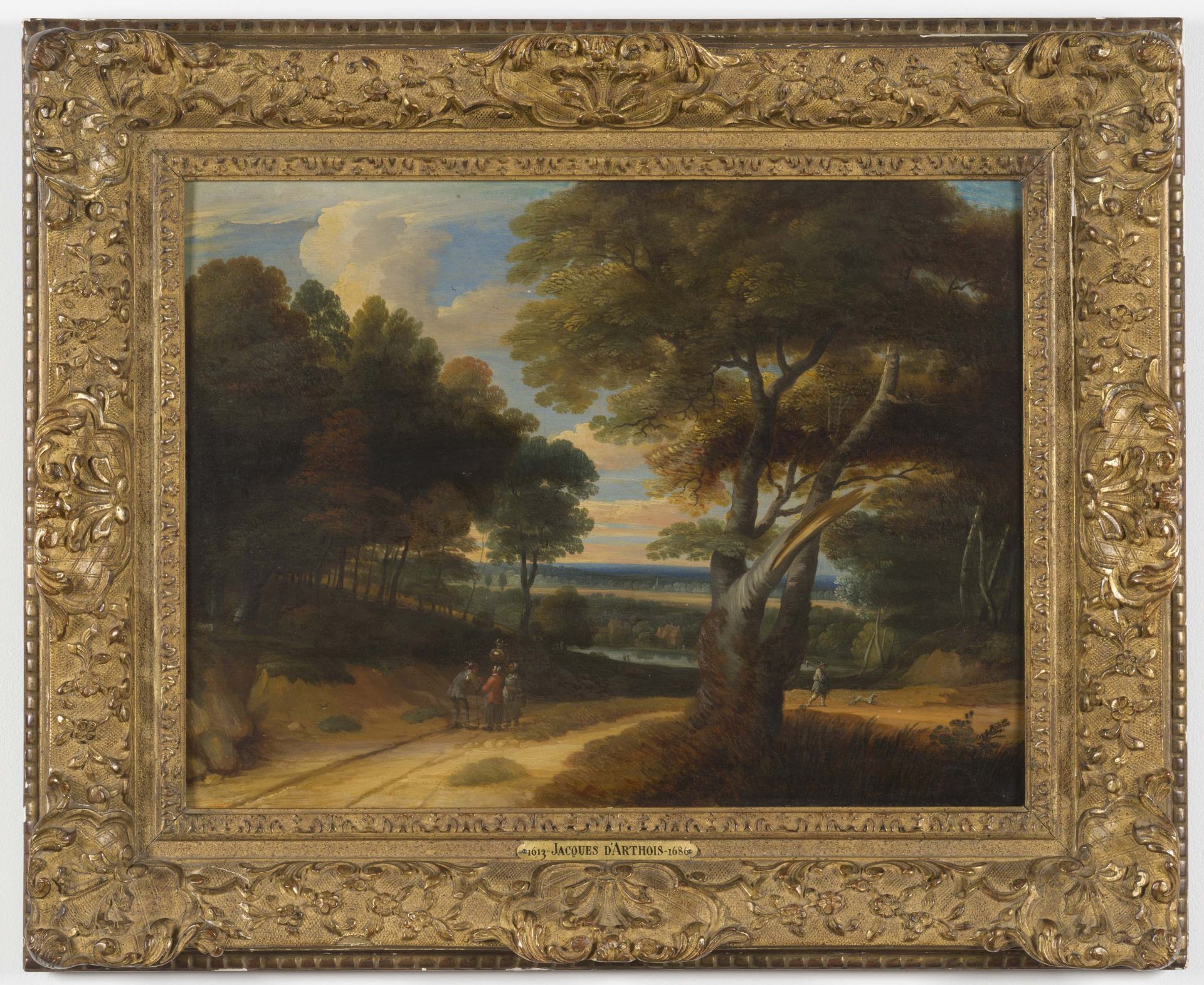 CERCLE DE JACQUES D'ARTHOIS (1613-1686) Paysage anim&#233;