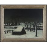 ALBERT SERVAES (1883-1966) Paysage d'hiver, 1917