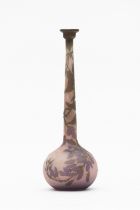 ETABLISSEMENTS GALLE Vase en verre multicouche d&#233;gag&#233; &#224; l'acide, circa 1900