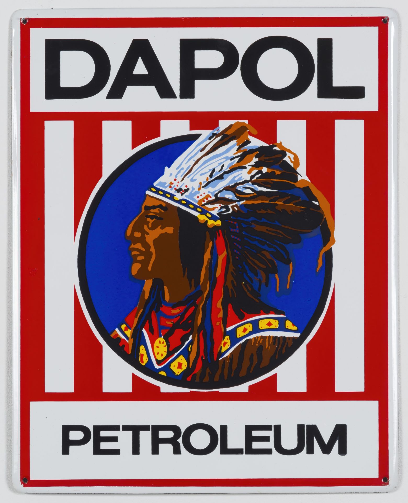 DAPOL PETROLEUM Plaque &#233;maill&#233;e