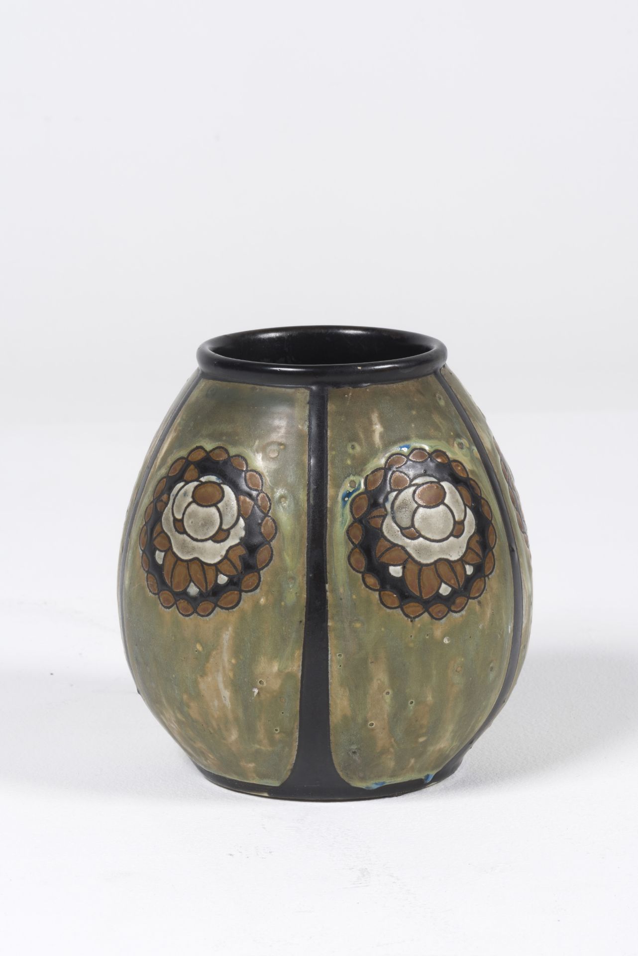 CHARLES CATTEAU (1880-1966) Vase en gr&#232;s