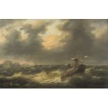 LOUIS CHARLES VERBOECKHOVEN (1802-1889) Temp&#234;te en mer