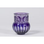VAL SAINT LAMBERT Vase en cristal taill&#233;, circa 1900