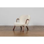 ATTRIBUE A PHILIP ARCTANDER Fauteuil dit 'Clam', circa 1940