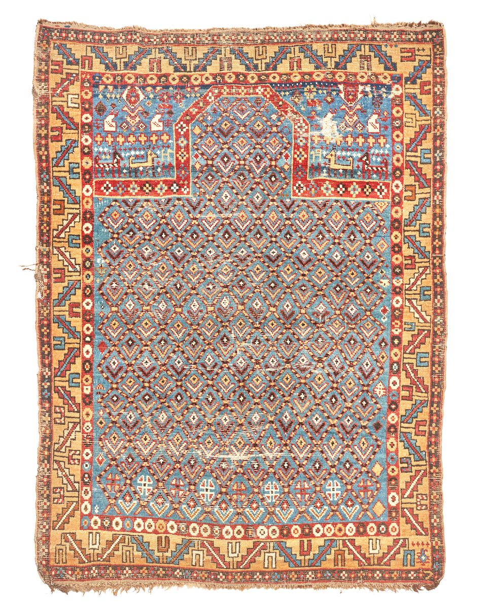 Shirvan Prayer Rug Caucasus 3 ft. 4 in. x 4 ft. 3 in.