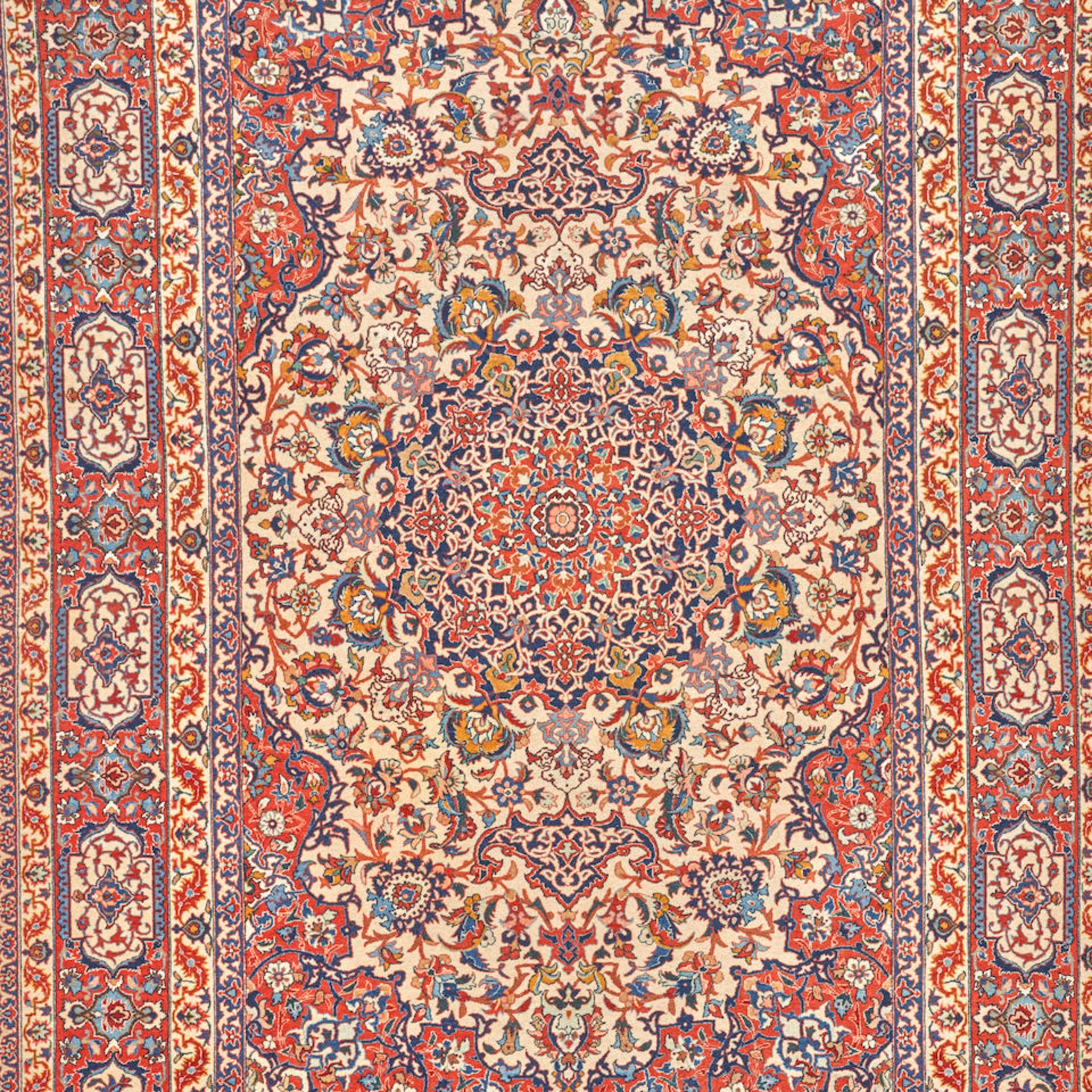 Isphahan Rug Iran 4 ft. 9 in. x 7 ft. 9 in. - Image 3 of 3