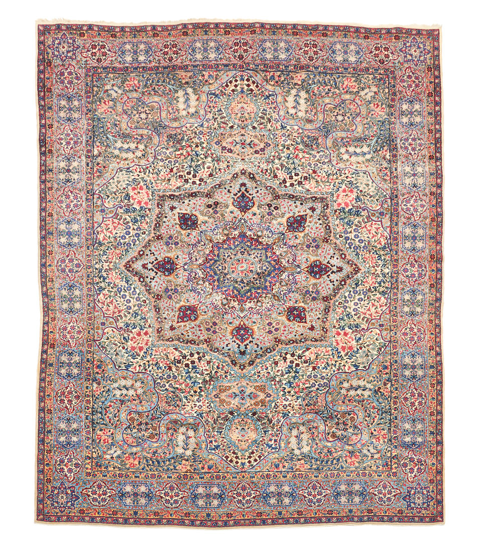 Kerman Area Rug Iran 7 ft. 4 in. x 9 ft. 6 in.