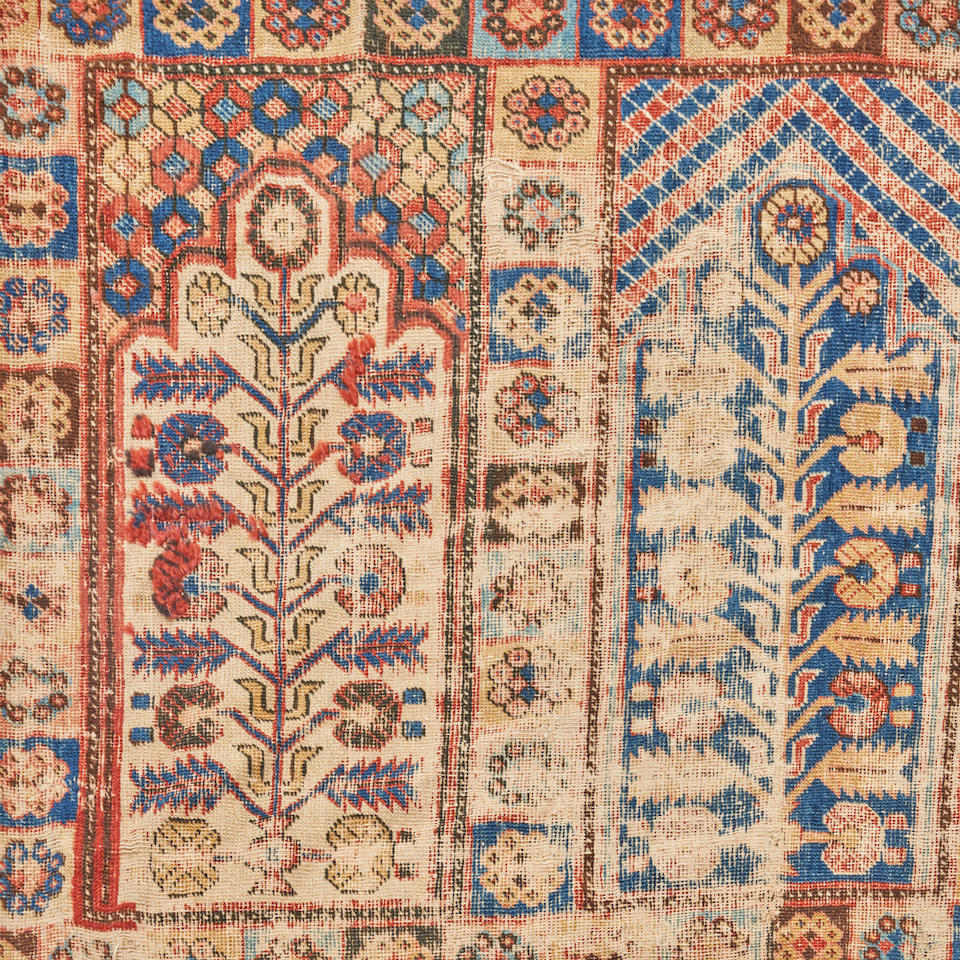 Khotan Saf Rug East Turkestan 3 ft. 2 in. x 5 ft. 9 in. - Image 3 of 3