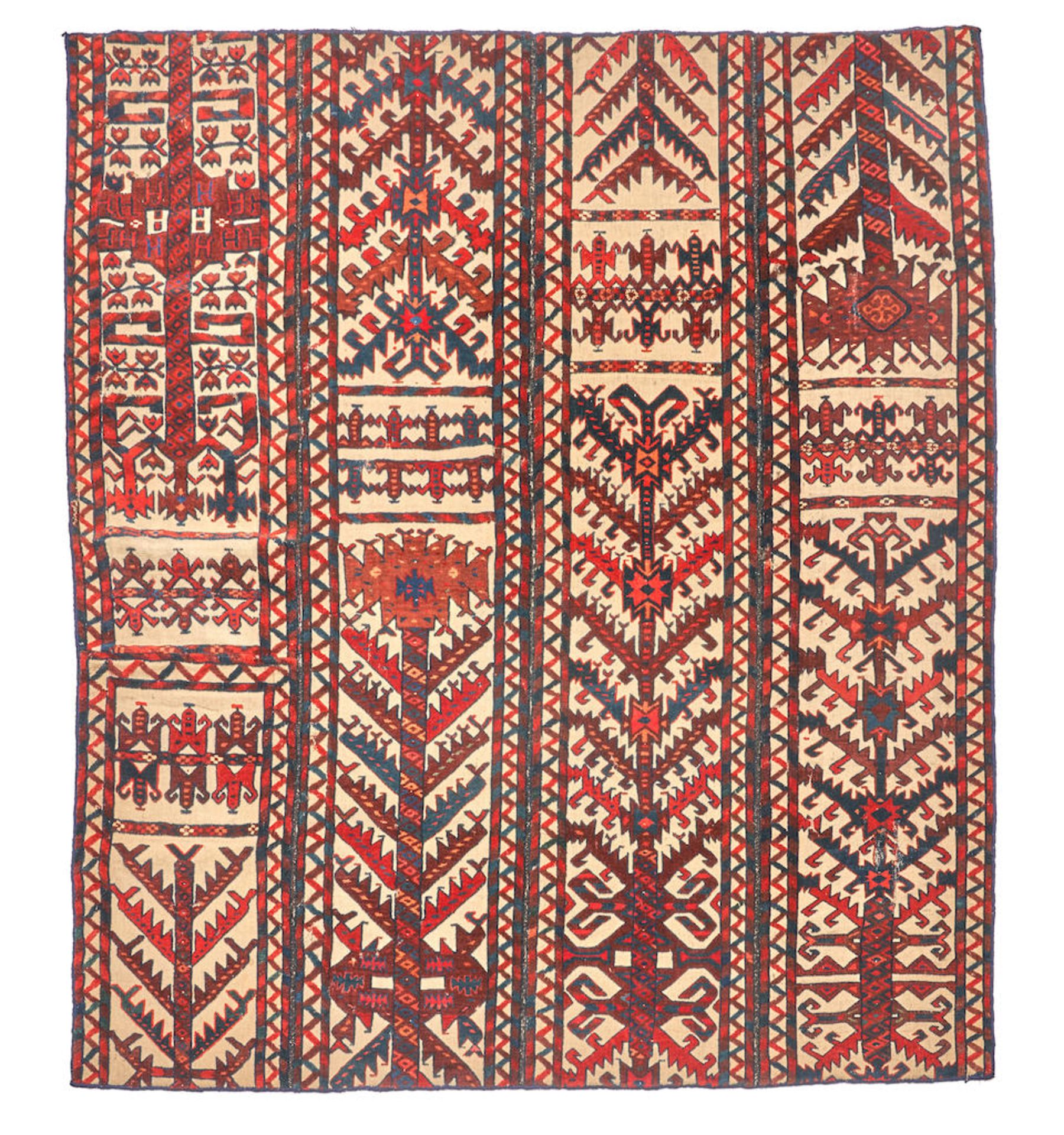 Yomud Tentband Panel Turkmenistan 5 ft. 2 in. x 9 ft. 5 in.