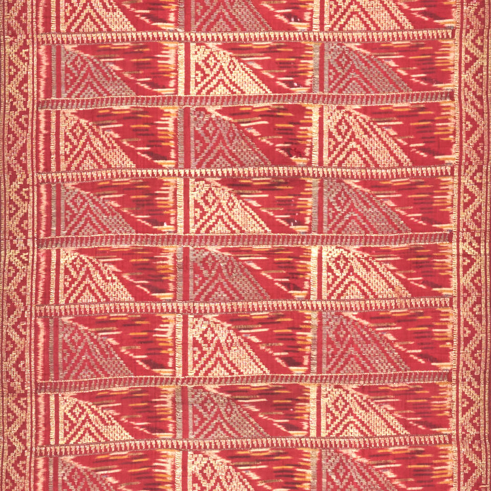 Ceremonial Shoulder or Breast Cloth (Selendang) Bali, Indonesia 13 3/4 in. x 97 in. - Image 3 of 3