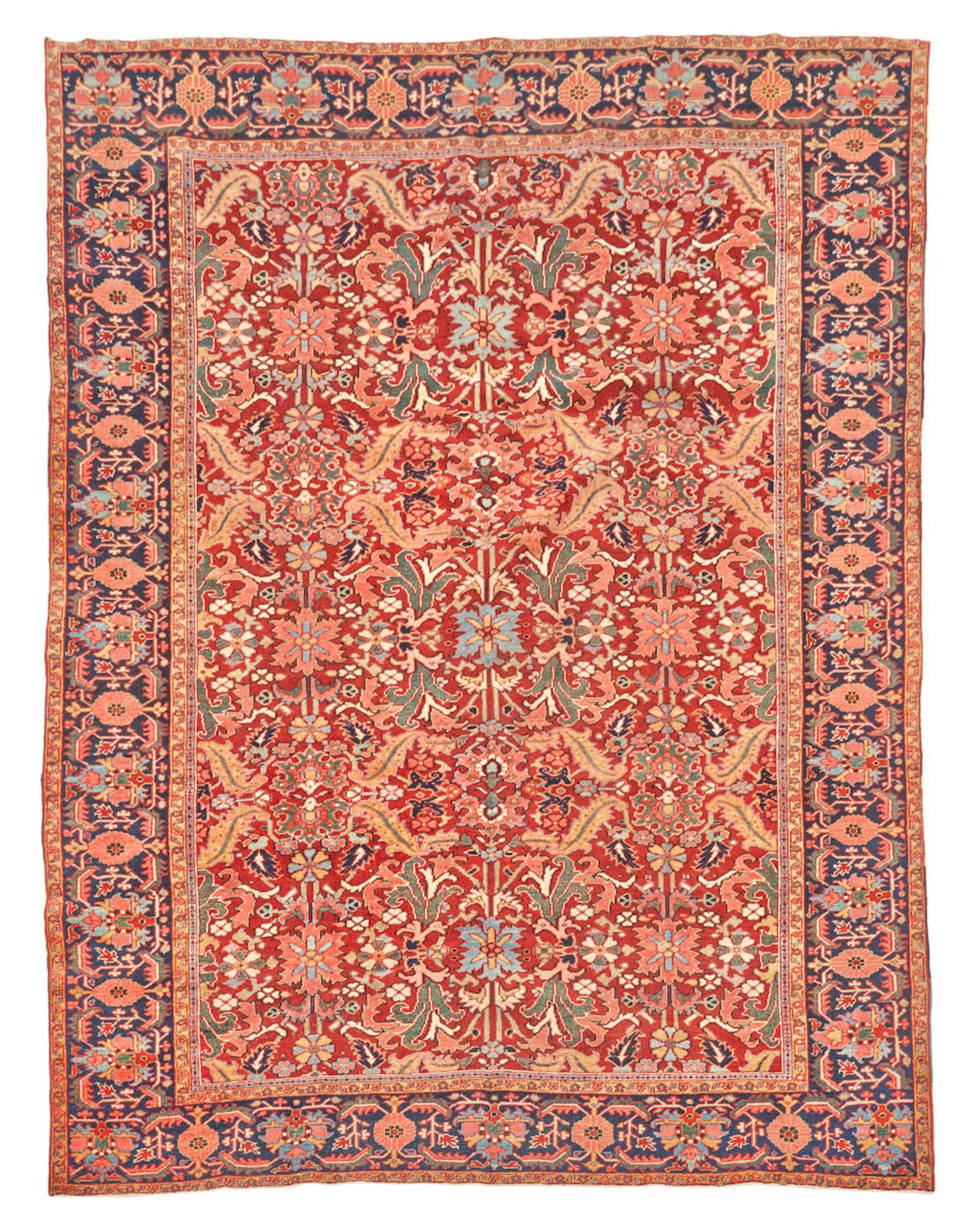 Heriz Carpet Iran 9 ft. 3 in. X 12 ft. 5 in.