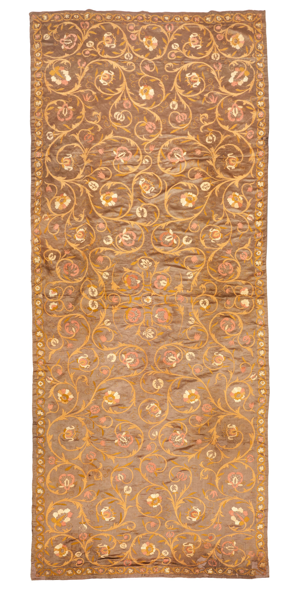 Turkish Silk Embroidered Panel Anatolia 9 ft. 4 in. x 4 ft.