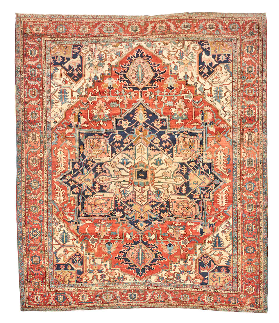 Heriz Serapi Carpet Iran 11 ft. x 13 ft. 4 in.