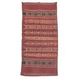 Woman's Patterned Sarong East Flores, Indonesia 23 1/2 in. x 48 in.