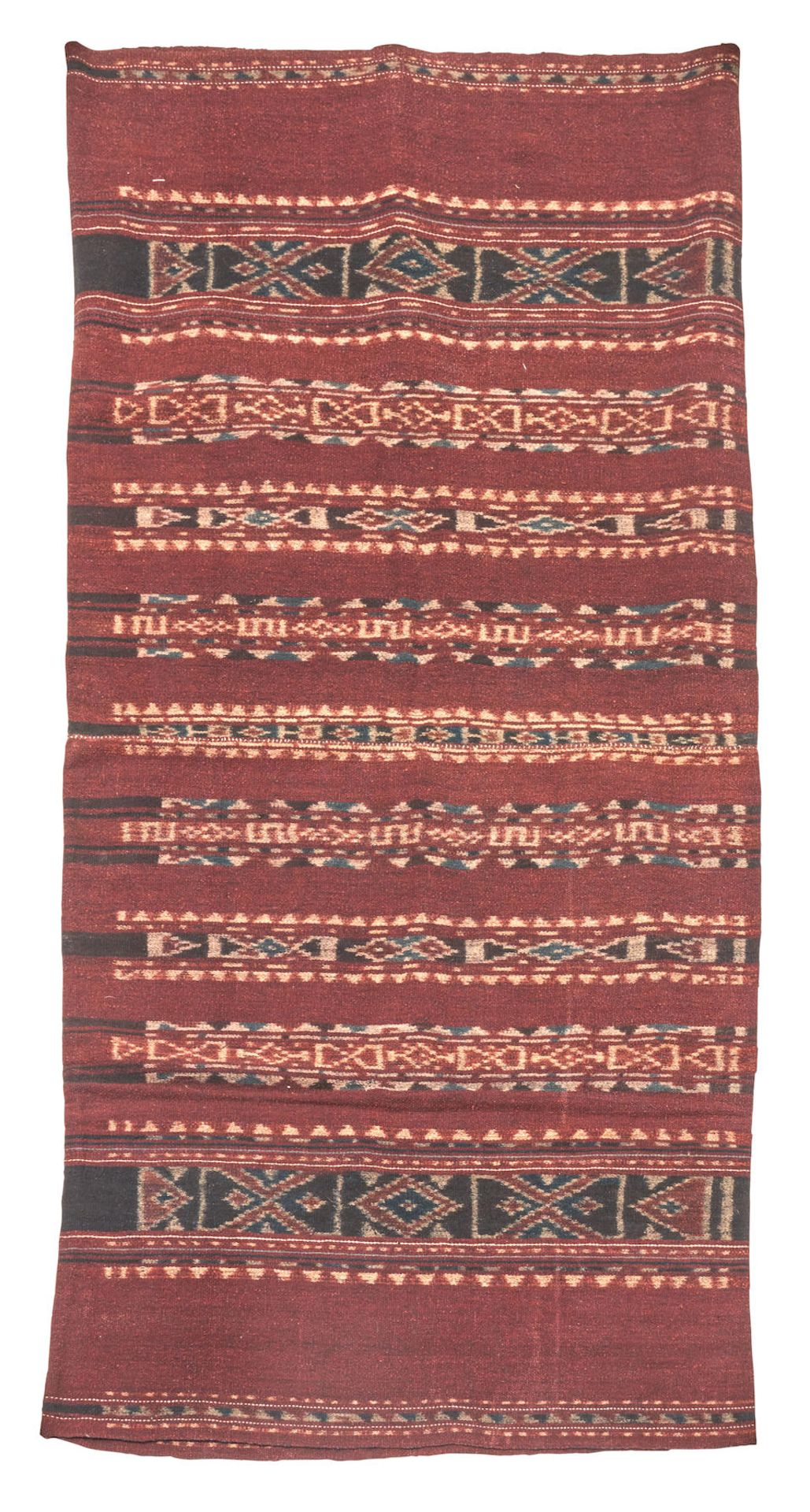 Woman's Patterned Sarong East Flores, Indonesia 23 1/2 in. x 48 in.