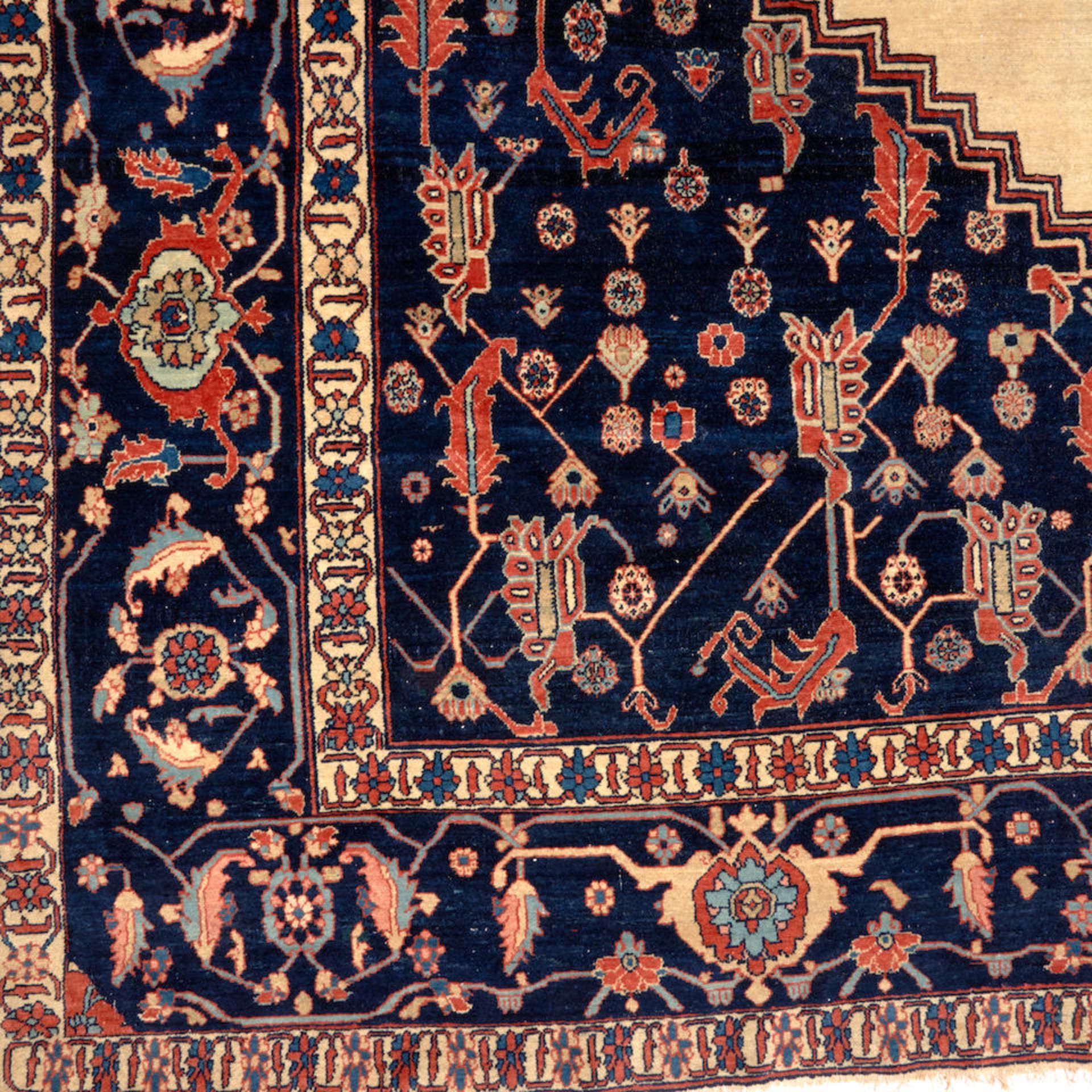Early Malayer Carpet, Iran 10 ft. 5 in. x 10 ft. 10 in. - Bild 3 aus 3