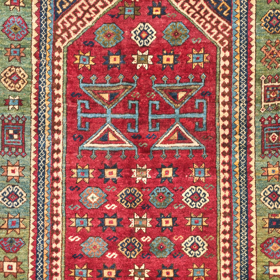 East Anatolian Prayer Rug Anatolia 3 ft. 2 in. x 5 ft. 4 in. - Image 3 of 3