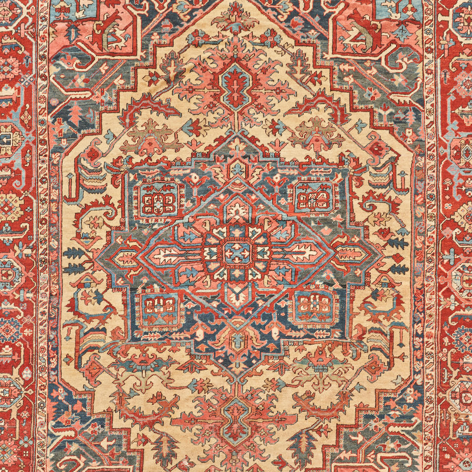 Heriz Carpet Iran 9 ft. 9 in. x 13 ft. 5 in. - Image 3 of 3