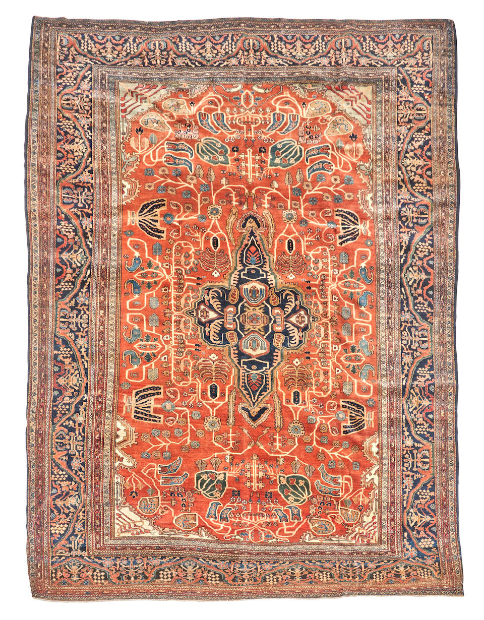 Feraghan Sarouk Carpet Iran 8 ft. 6 in. x 11 ft. 7 in.