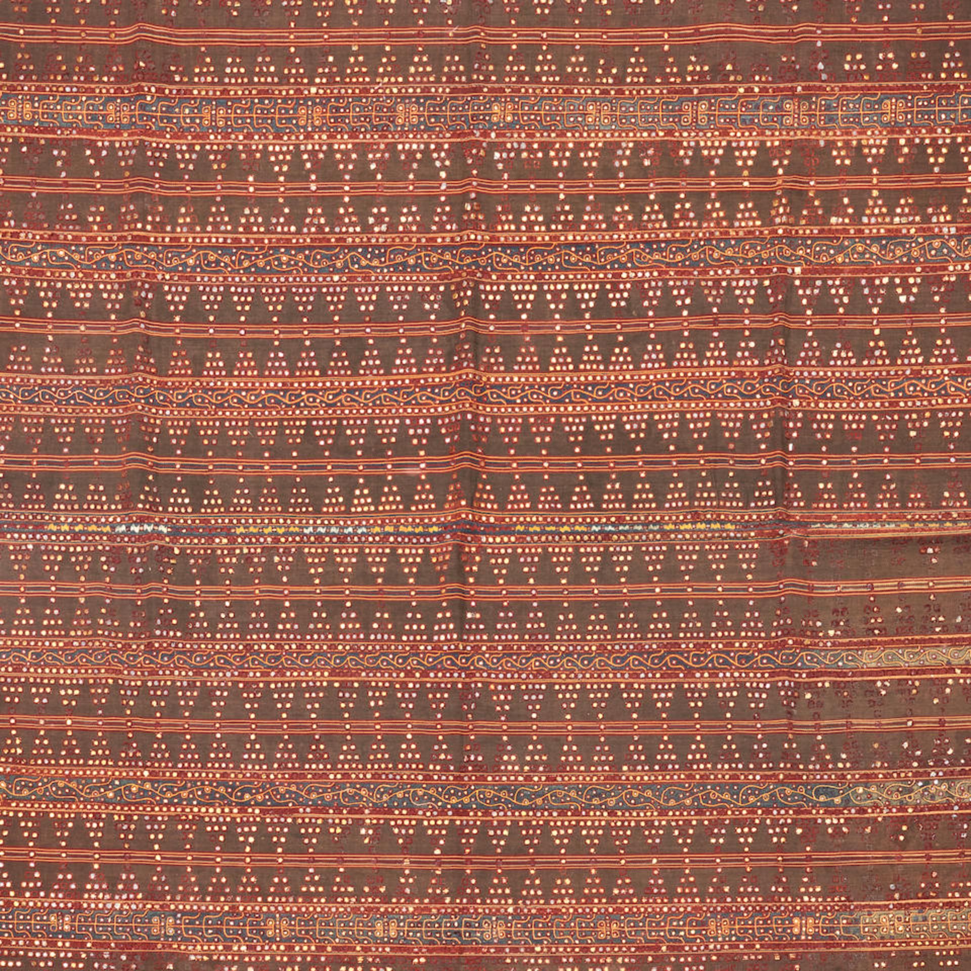 Woman's Skirt Cloth (Tapis) South Sumatra, Indonesia 53 in. x 45 in. - Bild 3 aus 3