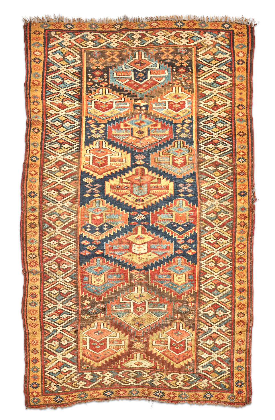 Kurdish Flame Palmette Rug Iran 4 ft. 8 in. x 7 ft. 9 in.