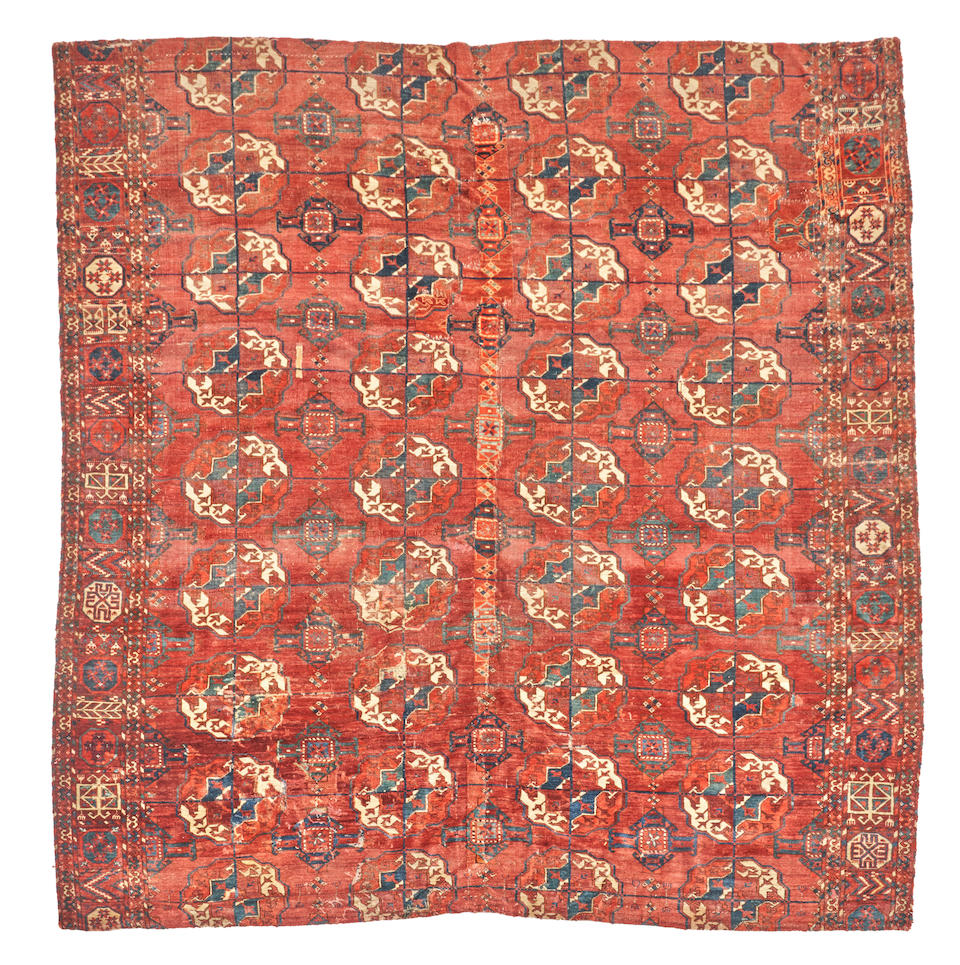 Early Tekke Carpet Turkestan 6 ft. 4 in. x 6 ft. 4 in.