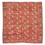 Early Tekke Carpet Turkestan 6 ft. 4 in. x 6 ft. 4 in.