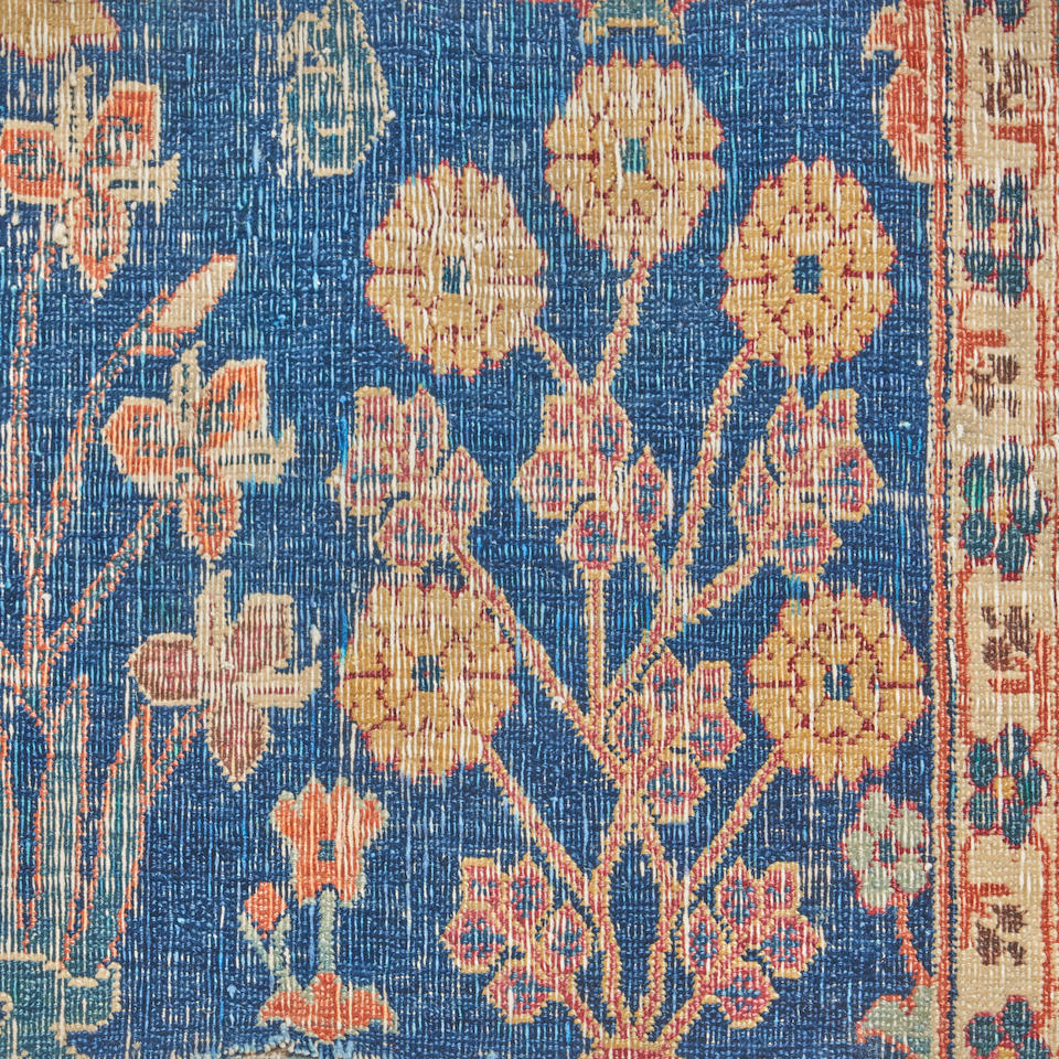 Mughal Carpet Fragment Iran 2 ft. 8 in. x 1 ft. 1 in. - Image 3 of 3