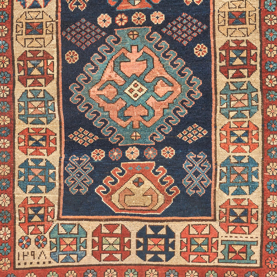 Caucasian Genje Rug Caucasus 3 ft. 1 in. x 6 ft. 7 in. - Image 3 of 3