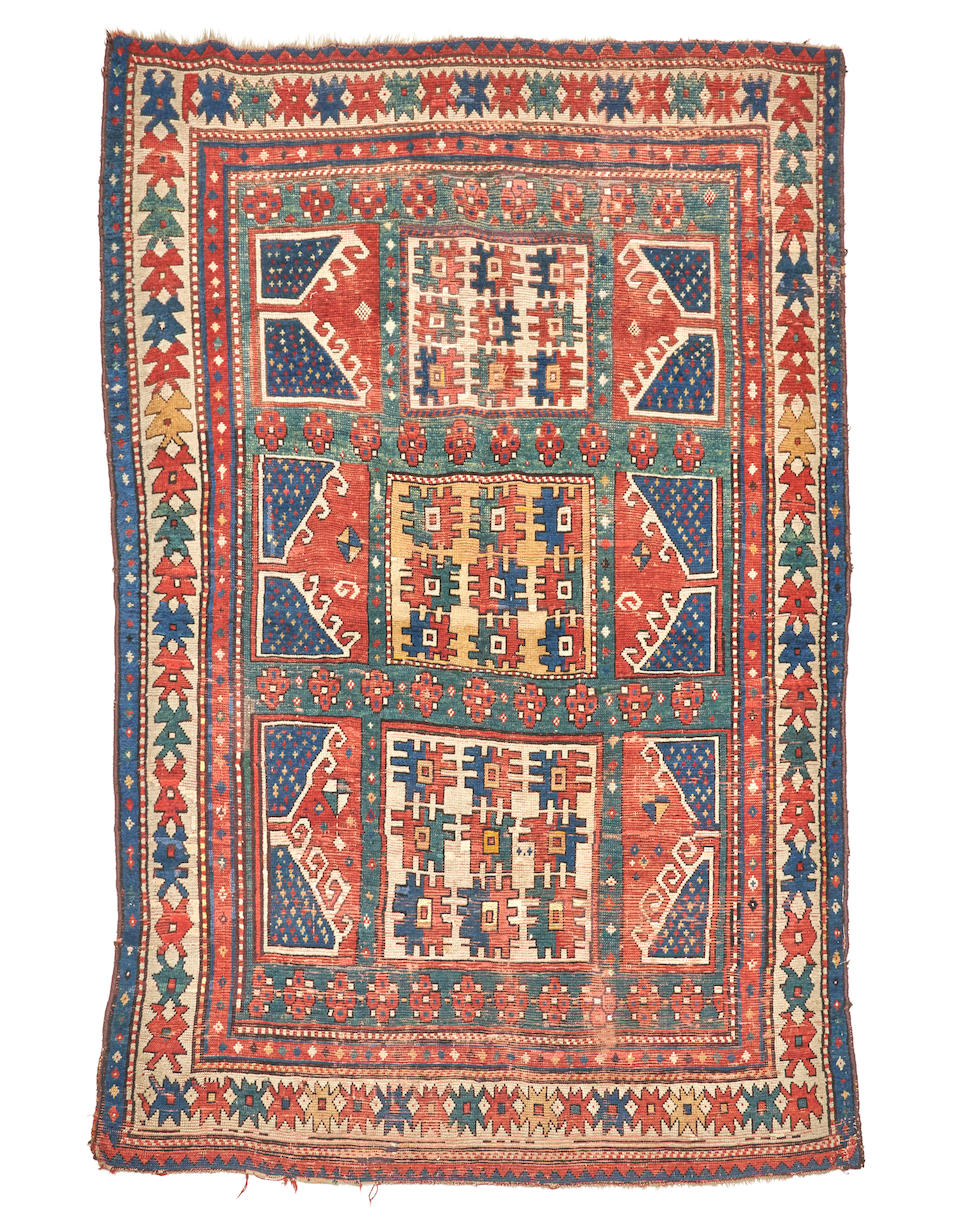 Kazak Rug Caucasus 4 ft. 6 in. x 6 ft. 2 in. - Image 2 of 4