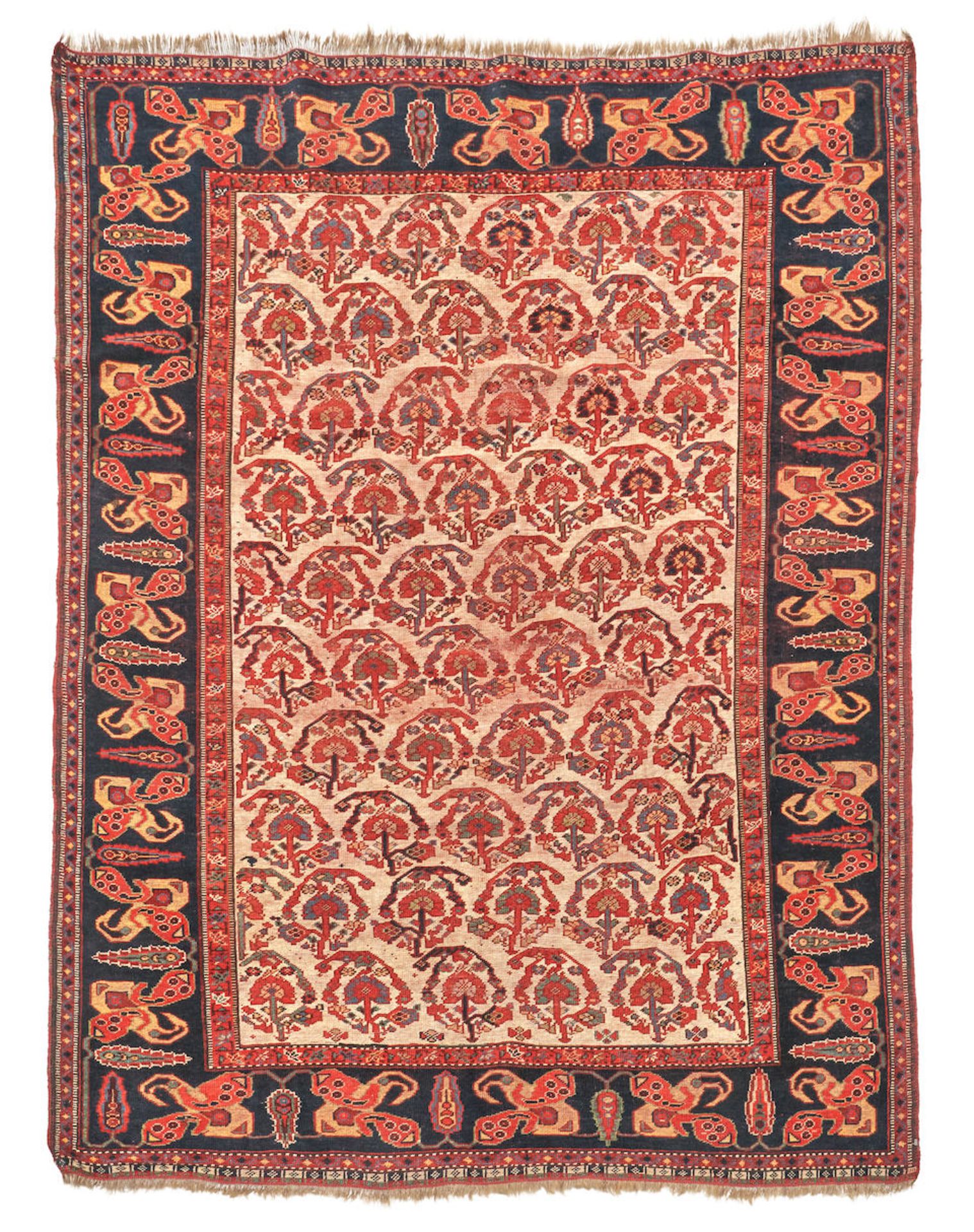 Mother/Child Boteh Afshar Rug Iran 4 ft. 2 in. x 5 ft.