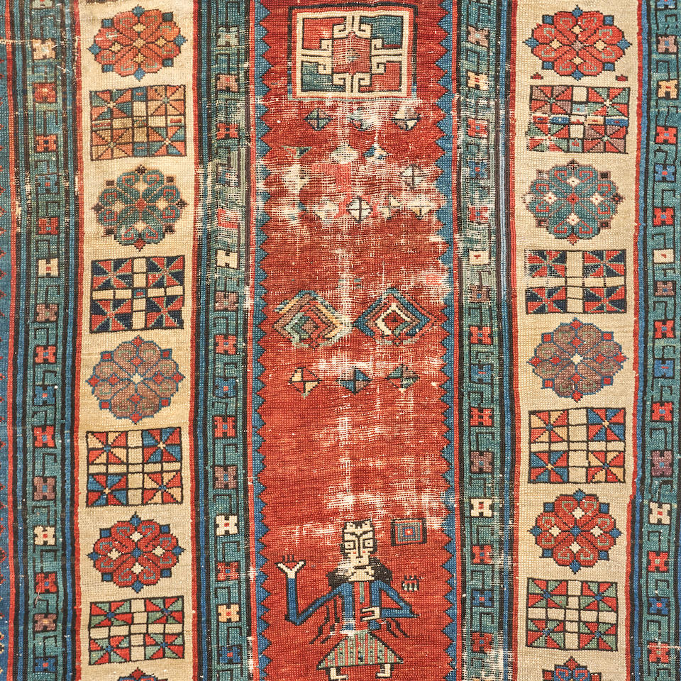 Early Talish Rug Caucasus 3 ft. 3 in. x 7 ft. 10 in. - Image 3 of 3